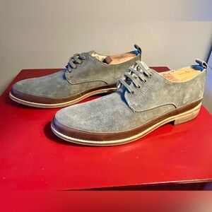 Gray Suede Oxford shoes by Top Shop - size 10 - excellent used condition